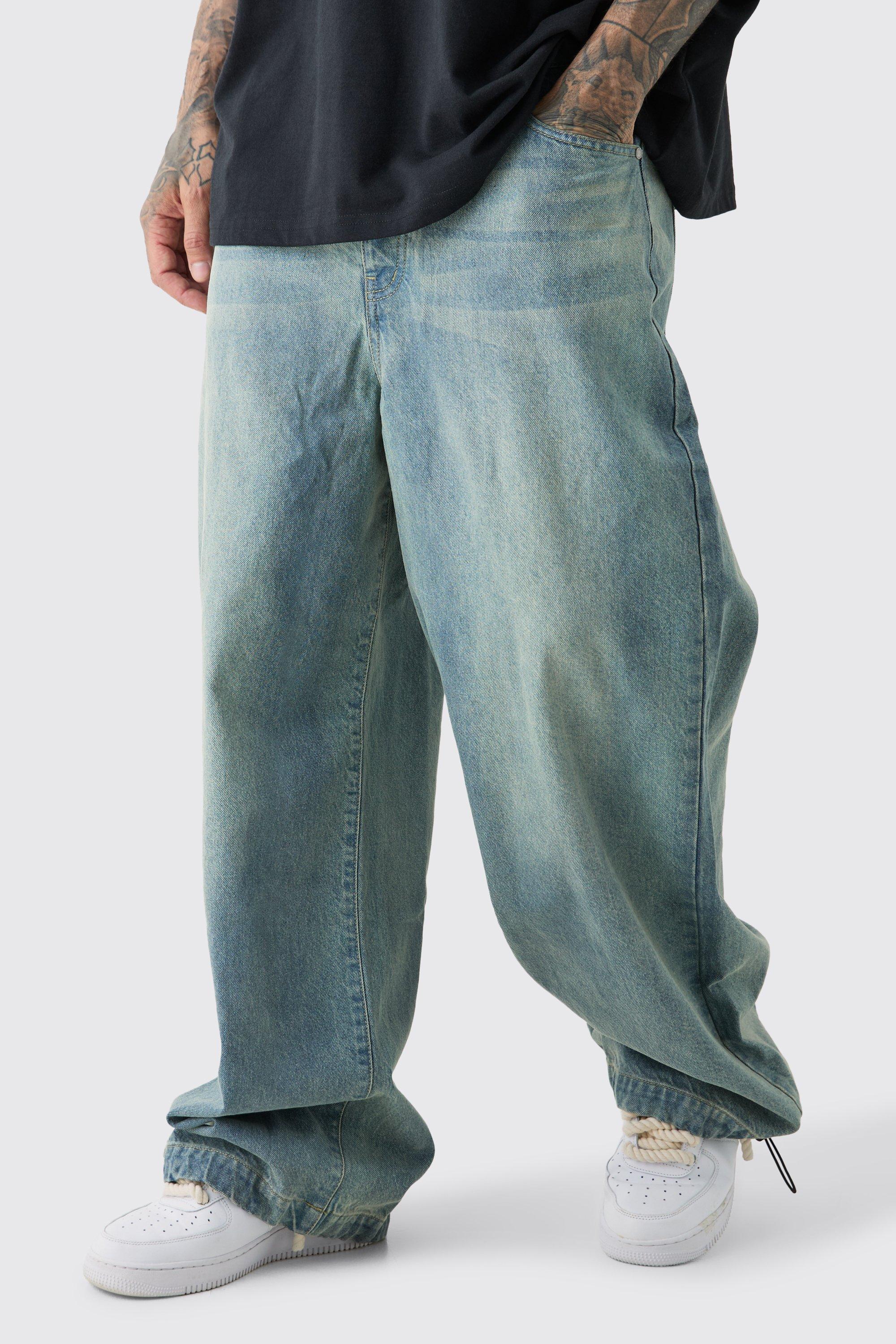 【DISCERNMENT】Buyer Parachute Black Blue Pocket Denim Bottoms – Denim & Pants – Fits for all - Indigofera Prima Jeans
